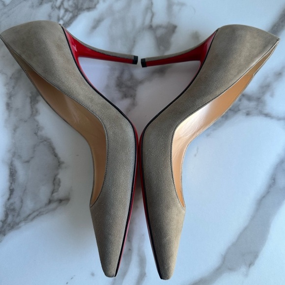 Authentic Christian Louboutin Suede Heels 37 - Picture 13 of 14
